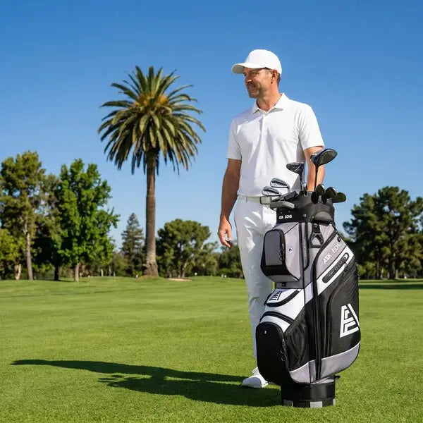 ASK ECHO T-Lock 14-Way Golf Cart Bag with Full-Length Dividers