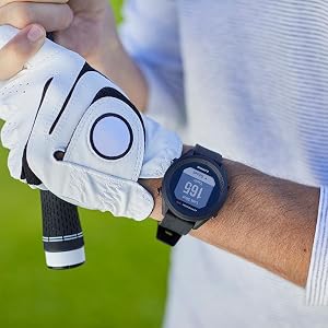 Garmin Approach S12 GPS golf watch - On-course wrist lifestyle