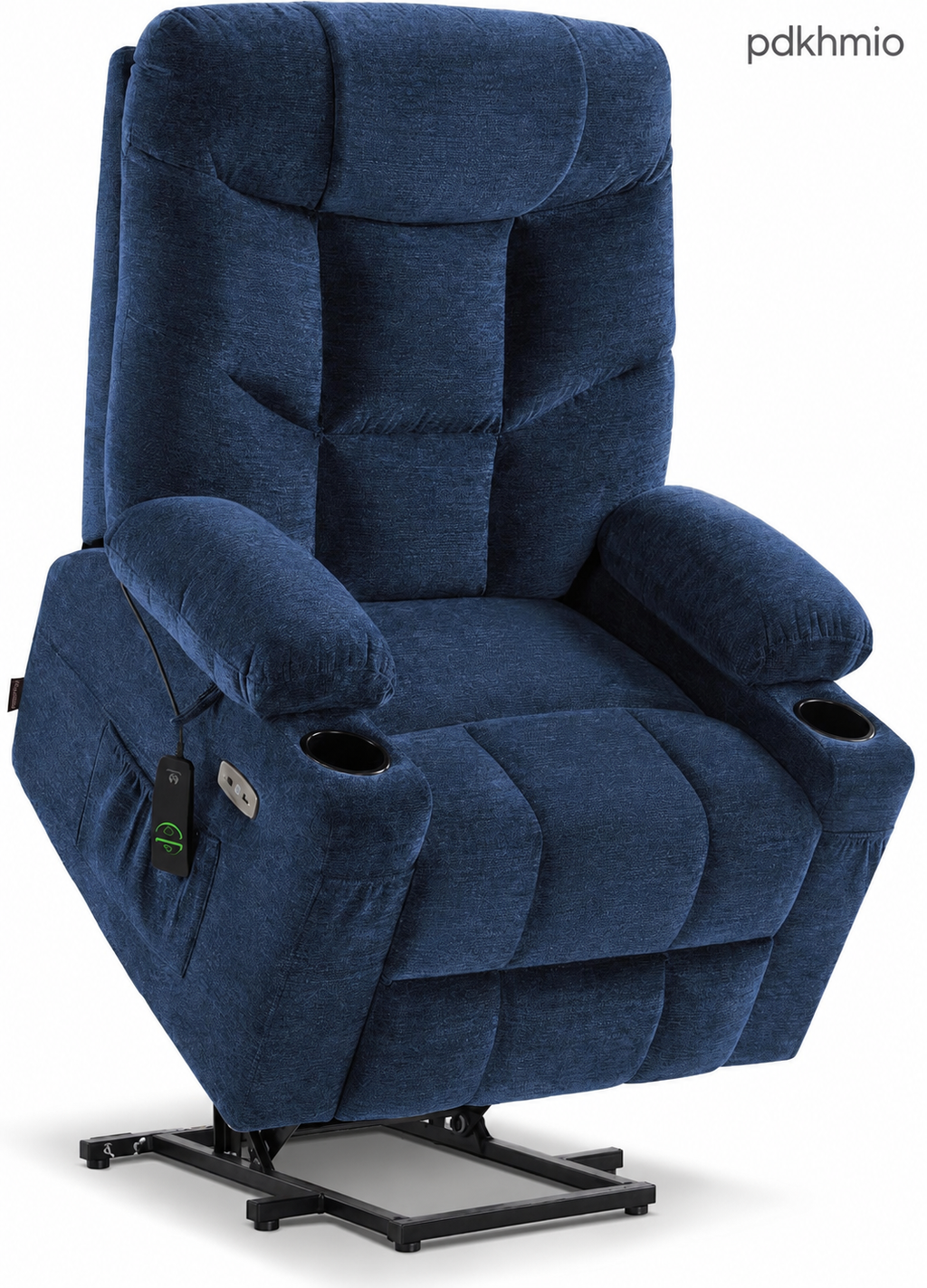 PDKHMIO Power Lift Recliner Chair for Seniors – 140° Recline, Extended Footrest, USB-C Charging & Cup Holder, Brown