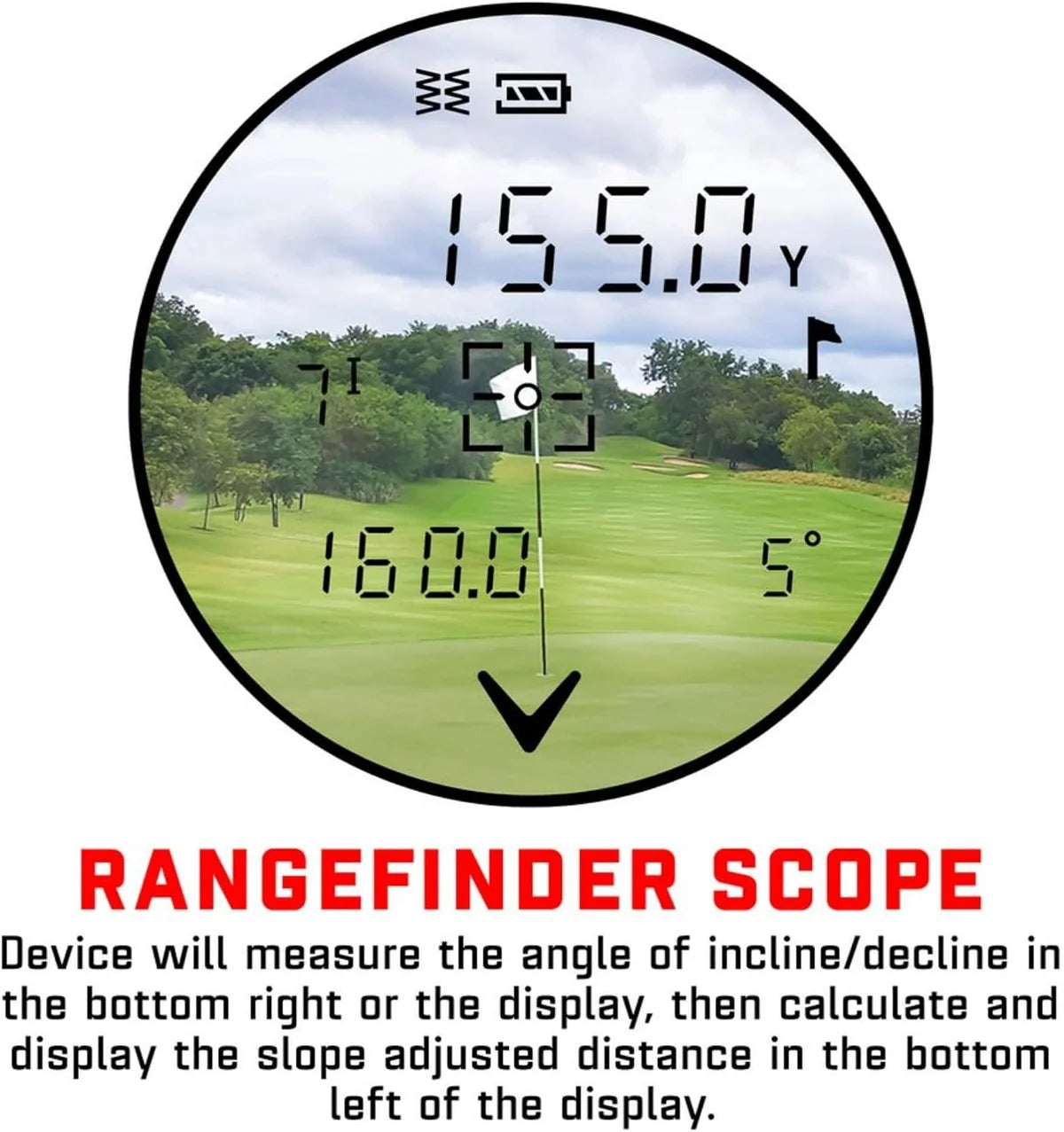 Golf Laser Rangefinder with Slope Switch