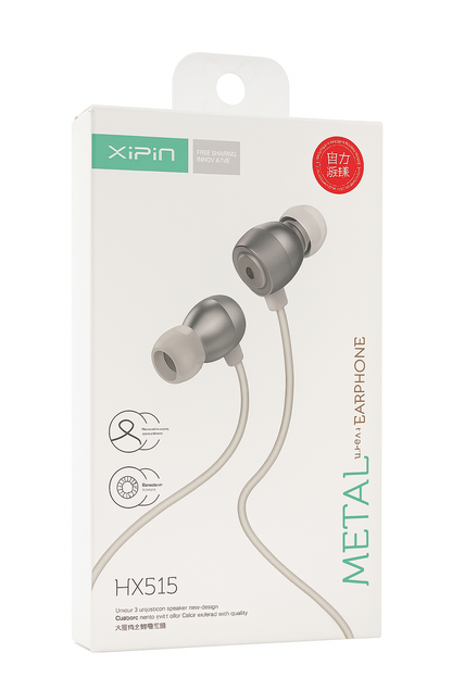 Metal In-Ear Earphones – HiFi Sound, 10mm Driver, CD-Cut Design, 1.2M Cable product image