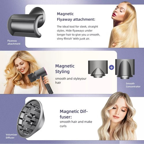 Leafless Hair Dryer – Fast Drying with Intelligent Heat Control & Attachments product image