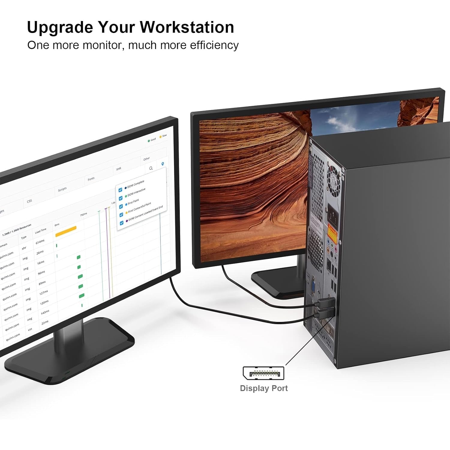 DisplayPort to DisplayPort Cable – 1.8M High-Speed 4K UHD Video Cable product image