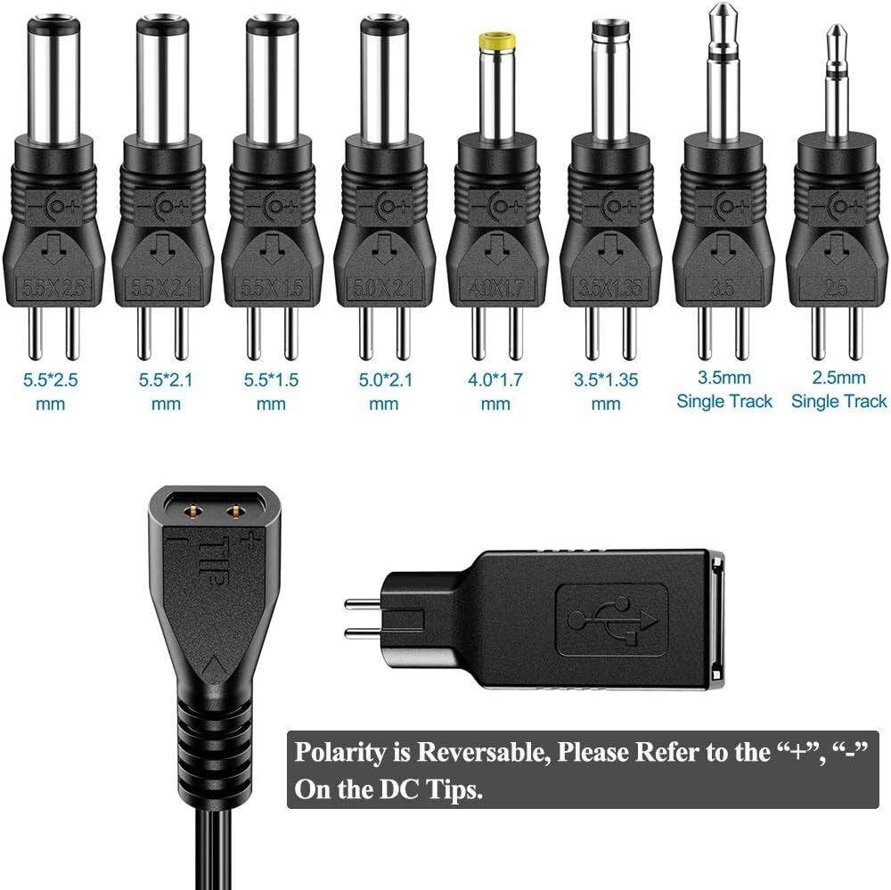 Infapower Laptop Universal Charger Power Supply 1500mA – Multi-Voltage AC/DC Adapter product image