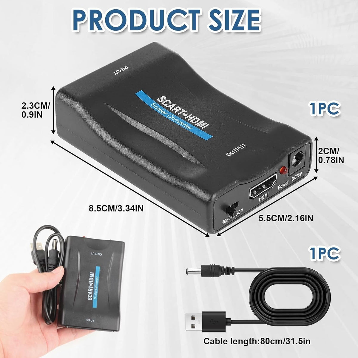 Multi-Format Video Converter Series – SCART, VGA, HDMI, BNC Compatible product image