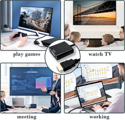 HDTV to VGA Adapter – Digital to Analog Video Converter for Monitors & Projectors product image