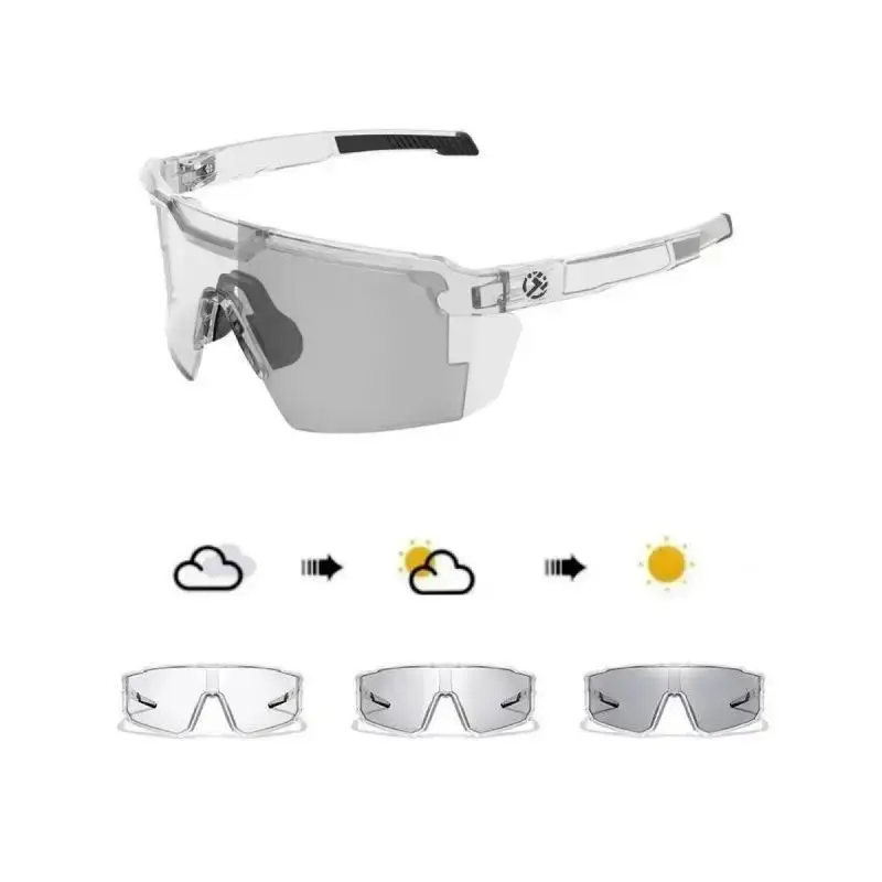 Multifunctional outdoor photochromic polarized sunglasses | Daytime sunglasses, nighttime brightness enhancement, aviator oversized frame design, windproof and anti-glare, unisex (with UV400 protection)